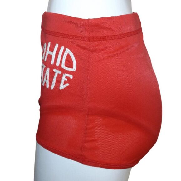 60s OHIO STATE Swim Trunk, S, VINTAGE, Red/White embroidery, Lined, drawstring. - Picture 7 of 14